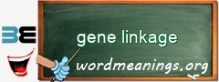 WordMeaning blackboard for gene linkage